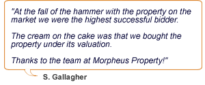 Auction testimonial - S. Gallagher